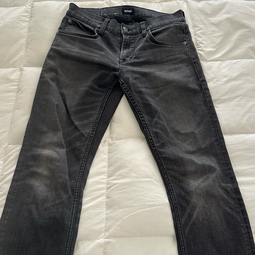 Men's Black Hudson Denim Jeans